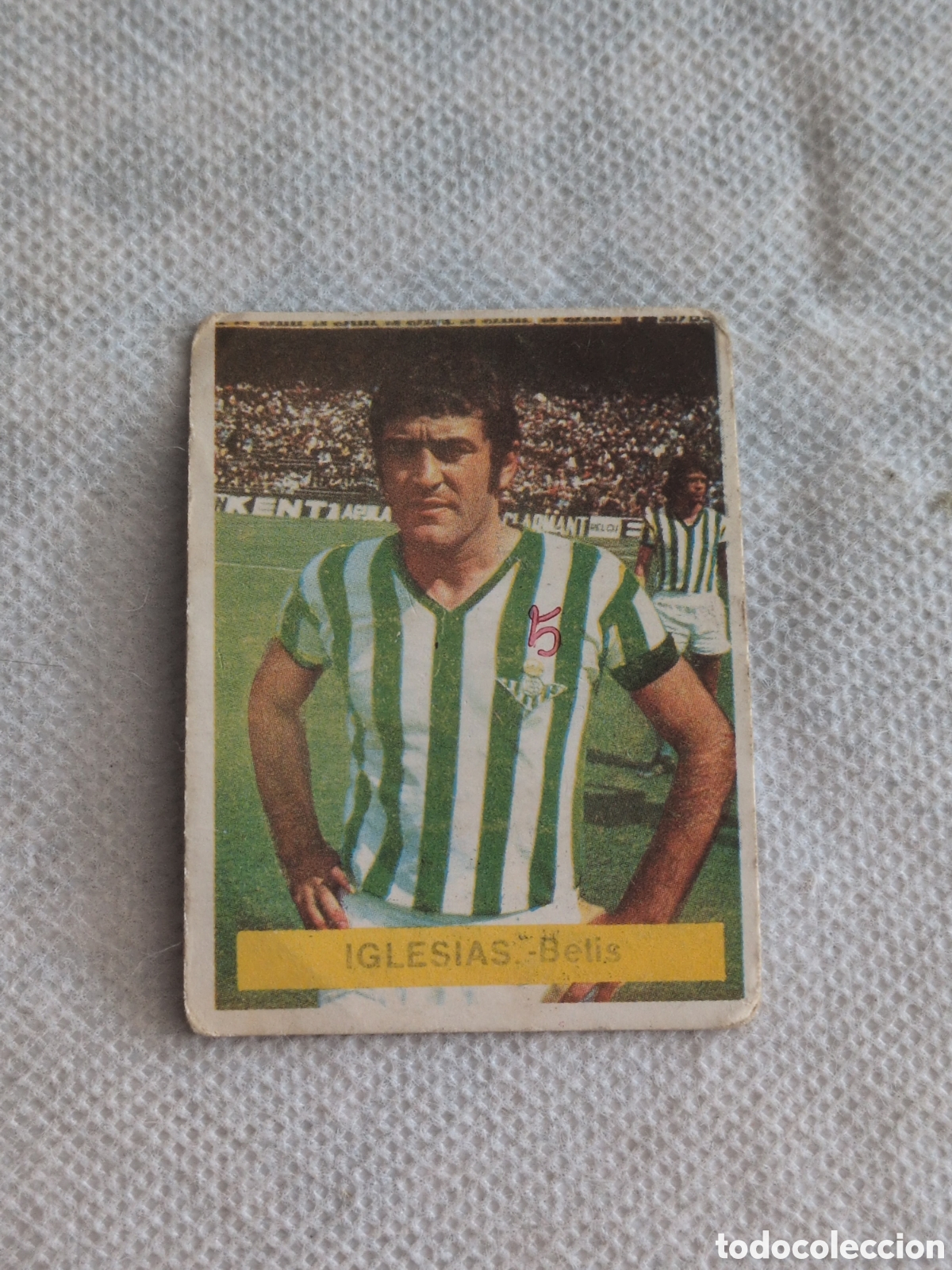 Cartes &agrave; collectionner de Football: EDITORIAL FINI LIGA 75 76 1975 1976 CROMO DESPEGADO REAL BETIS , IGLESIAS
