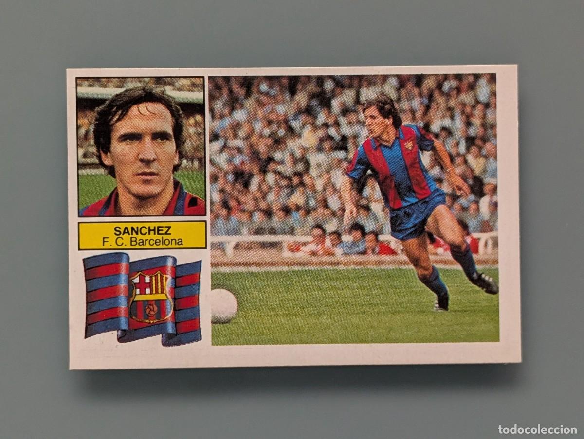 Cromos de f&uacute;tbol: MUY DIFICIL CROMO SANCHEZ BAR&Ccedil;A BARCELONA SIN FCB ED ESTE 82 83 1982 1983 DESPEGADO FUTBOL