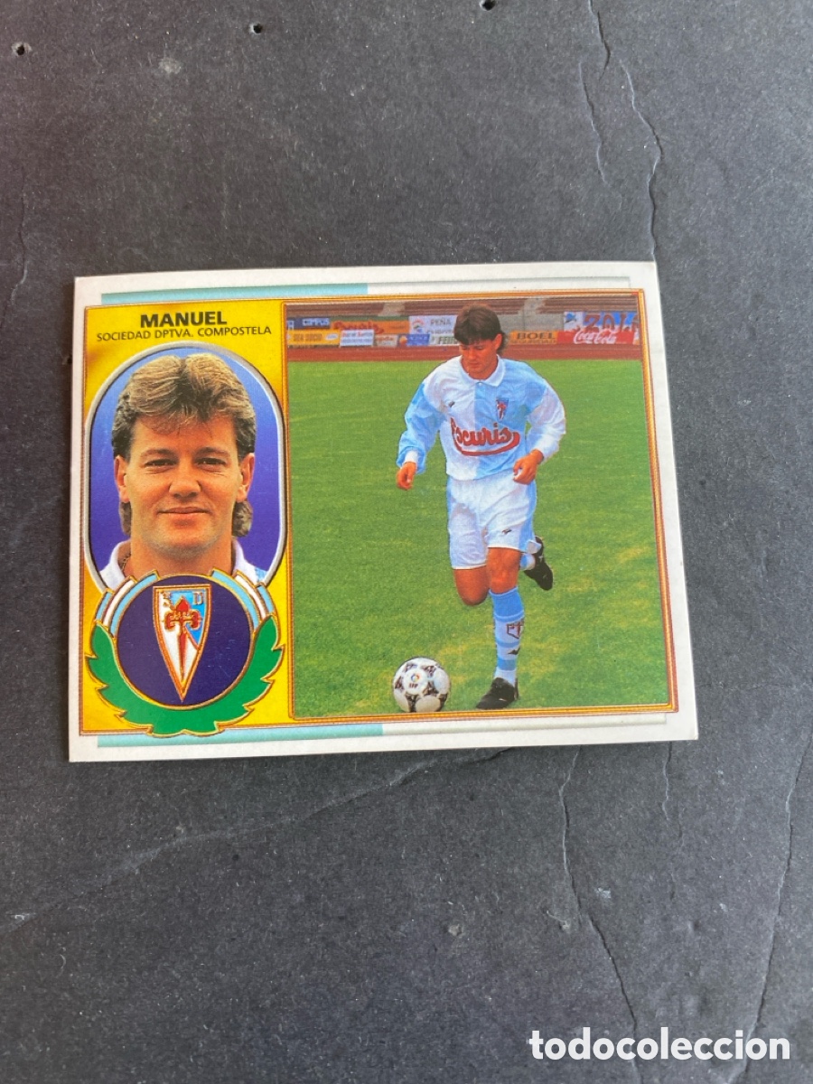 Cromos de f&uacute;tbol: Cromo liga 96/97 SD Compostela nunca pegado