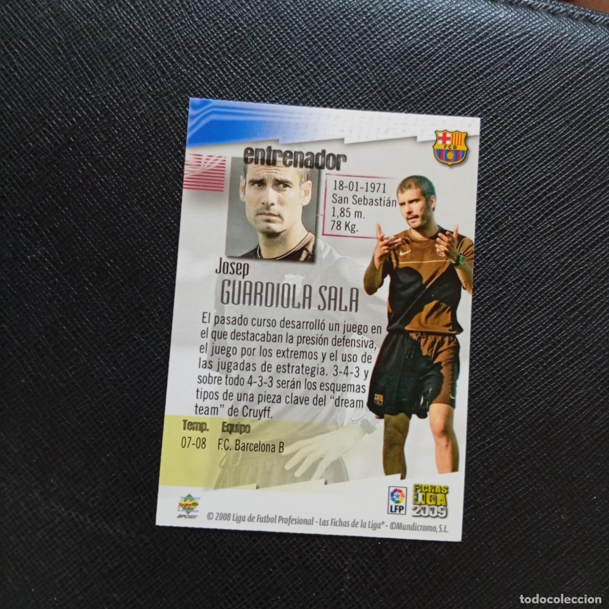 Cromos de f&uacute;tbol: 58 GUARDIOLA BARCELONA MUNDICROMO QUIZ GAME 2008 2009 FUTBOL 08 09 - A211 PG49 ERROR
