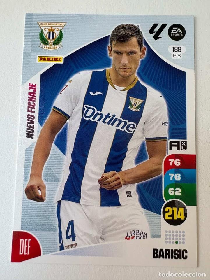 Cromos de f&uacute;tbol: Carta Barisic Nuevo Fichaje Legan&eacute;s 188bis Adrenalyn 2024-25
