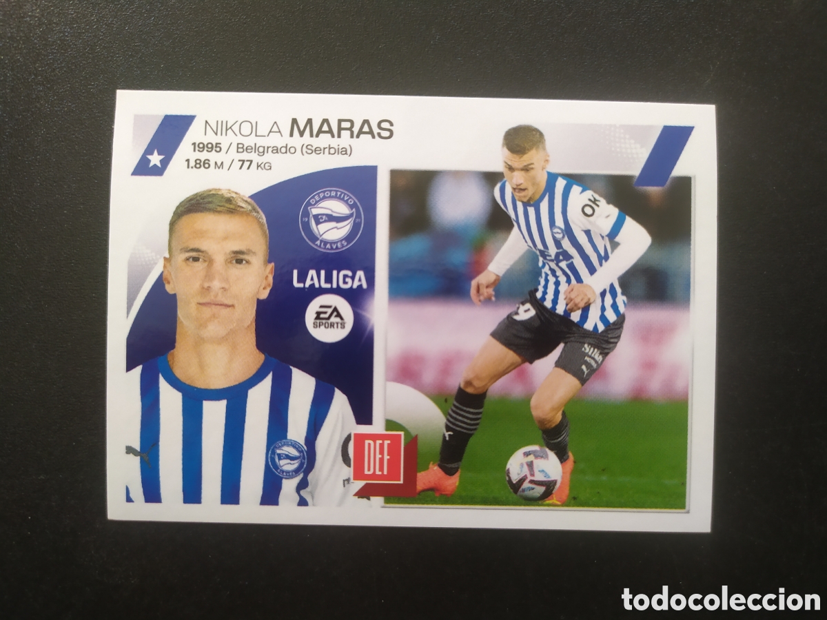 Cromos de f&uacute;tbol: Liga este 2023 2024 23 24 panini Maras n&deg; 10 Alaves