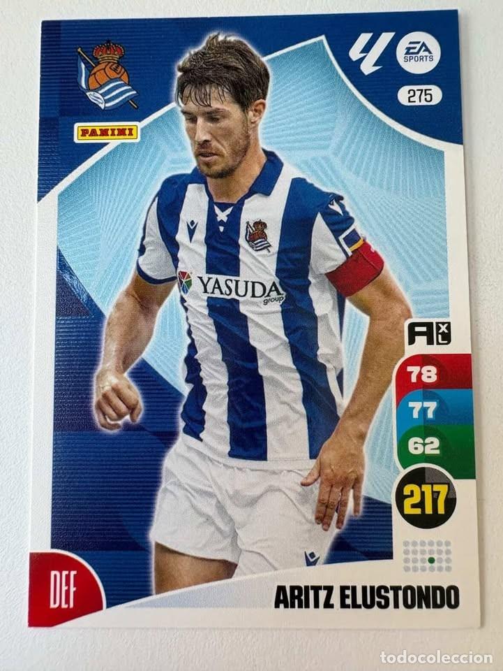 Cromos de f&uacute;tbol: Carta Aritz Elustondo Real Sociedad 275 Adrenalyn 2024-25