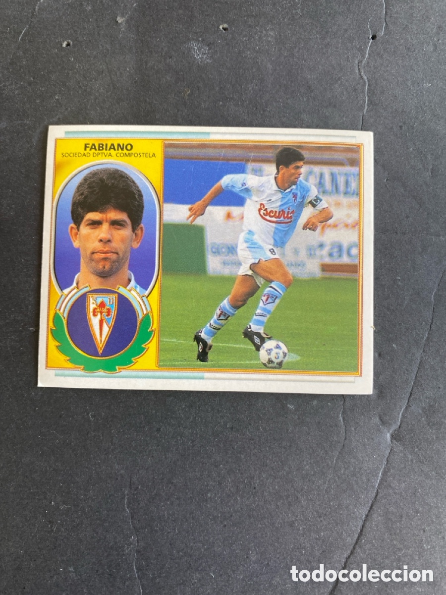Cromos de f&uacute;tbol: Cromo liga 96/97 SD Compostela nunca pegado