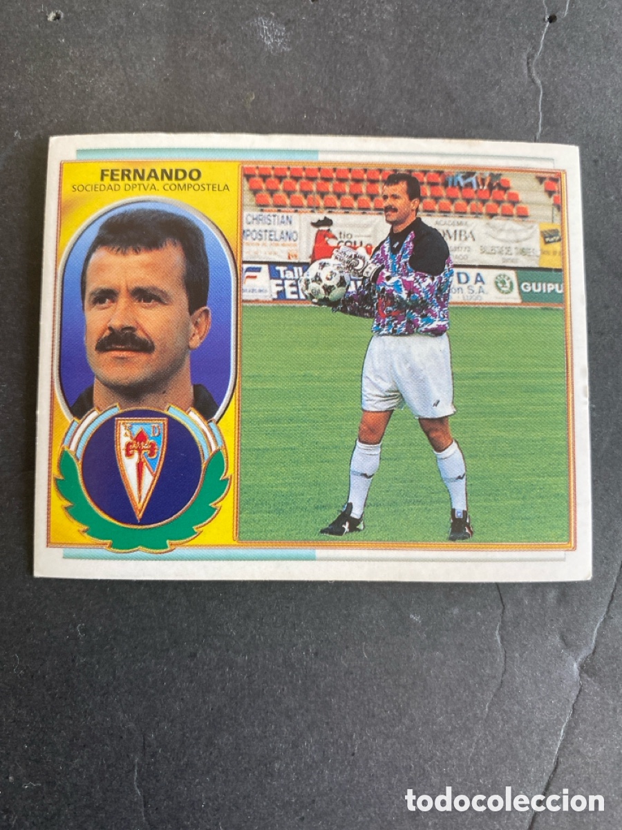 Cromos de f&uacute;tbol: Cromo liga 96/97 SD Compostela nunca pegado