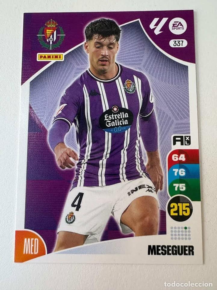 Cromos de f&uacute;tbol: Carta Meseguer Valladolid 337 Adrenalyn 2024-25