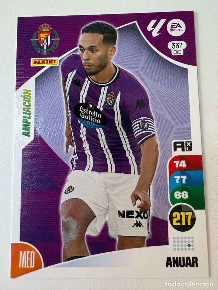 Cromos de f&uacute;tbol: Carta Anuar Ampliaci&oacute;n Valladolid 337bis Adrenalyn 2024-25
