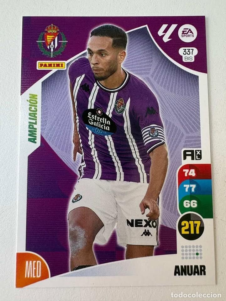 Cromos de f&uacute;tbol: Carta Anuar Ampliaci&oacute;n Valladolid 337bis Adrenalyn 2024-25