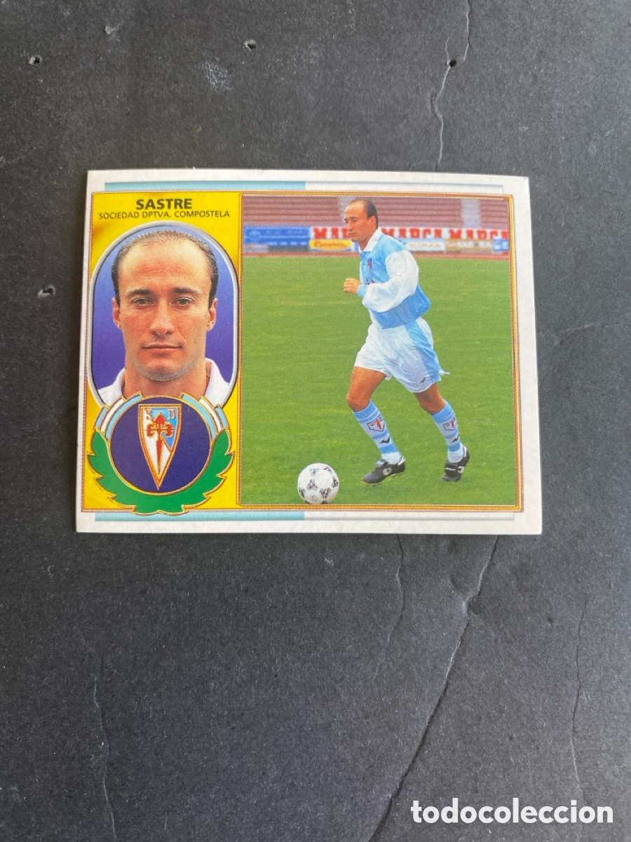Cromos de f&uacute;tbol: Cromo liga 96/97 SD Compostela nunca pegado