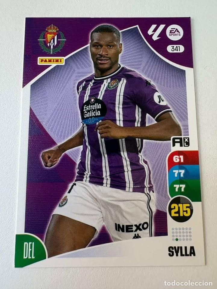 Cromos de f&uacute;tbol: Carta Sylla Valladolid 341Adrenalyn 2024-25