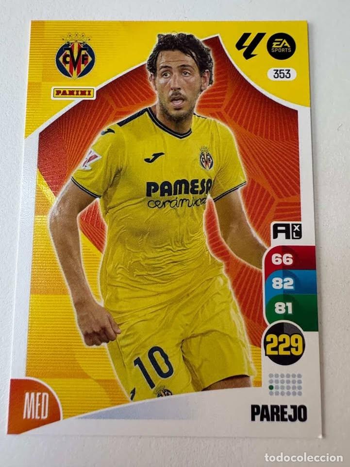 Cromos de f&uacute;tbol: Carta Parejo Villareal 353 Adrenalyn 2024-25