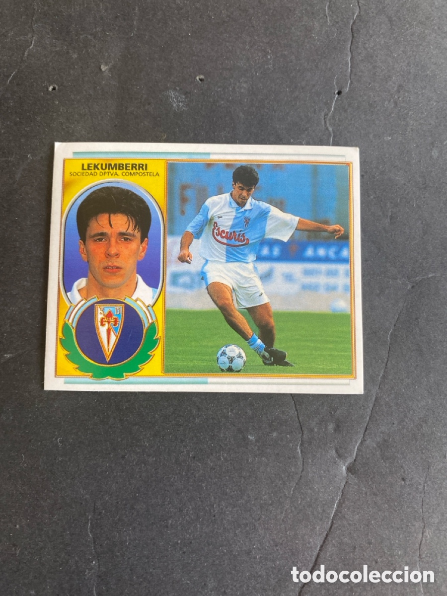 Cromos de f&uacute;tbol: Cromo liga 96/97 SD Compostela nunca pegado