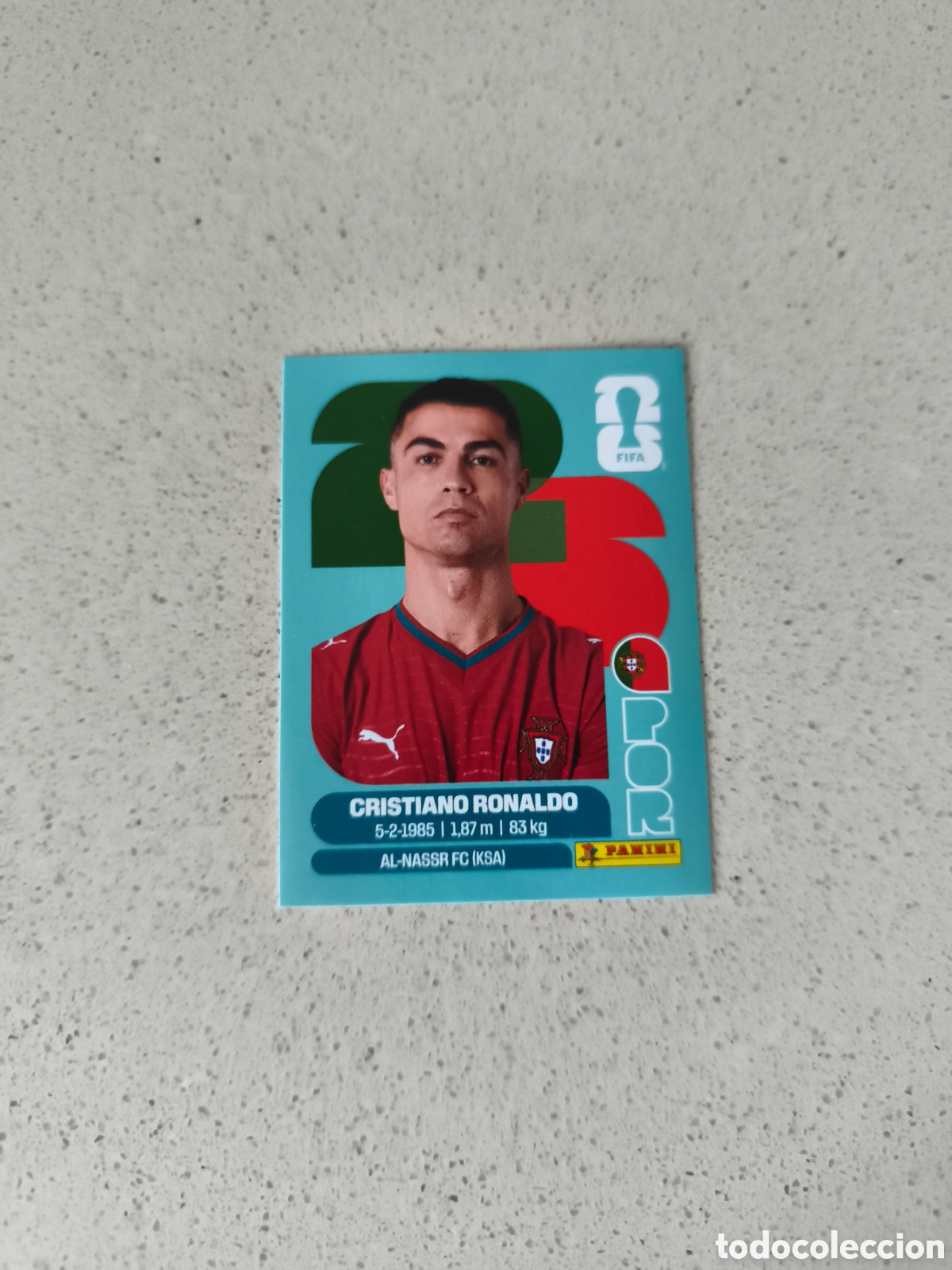 Cromos de f&uacute;tbol: CROMO N&Uacute;MERO 15 CRISTIANO RONALDO PORTUGAL MUNDIAL 2026. PANINI.