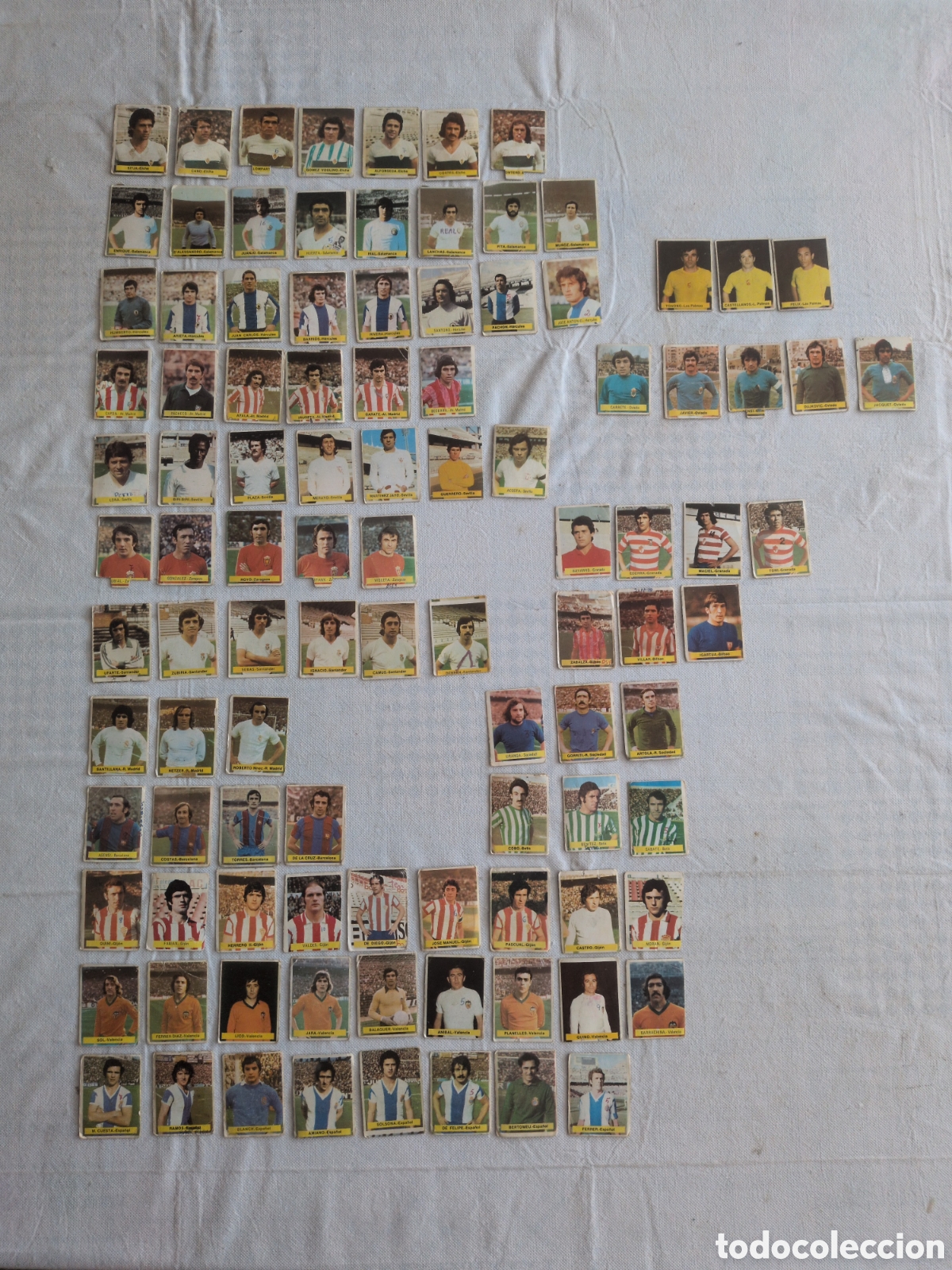 Cartes &agrave; collectionner de Football: LOTE 101 CROMOS SIN REPETIR EDITORIAL FINI 1975-76 LIGA 75-76