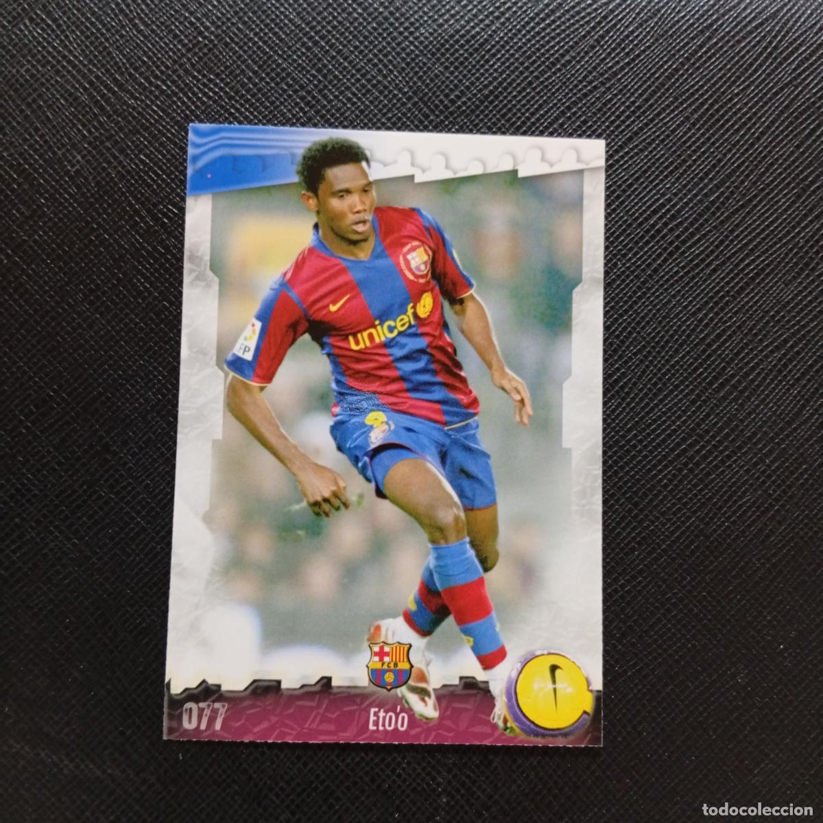 Cromos de f&uacute;tbol: 77 ETOO BARCELONA MUNDICROMO QUIZ GAME 2008 2009 FUTBOL 08 09 - A211 PG9