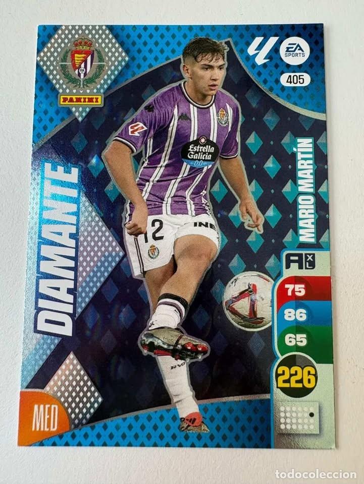 Cromos de f&uacute;tbol: Carta Mario Mart&iacute;n Valladolid Diamante 405 Adrenalyn 2024-25