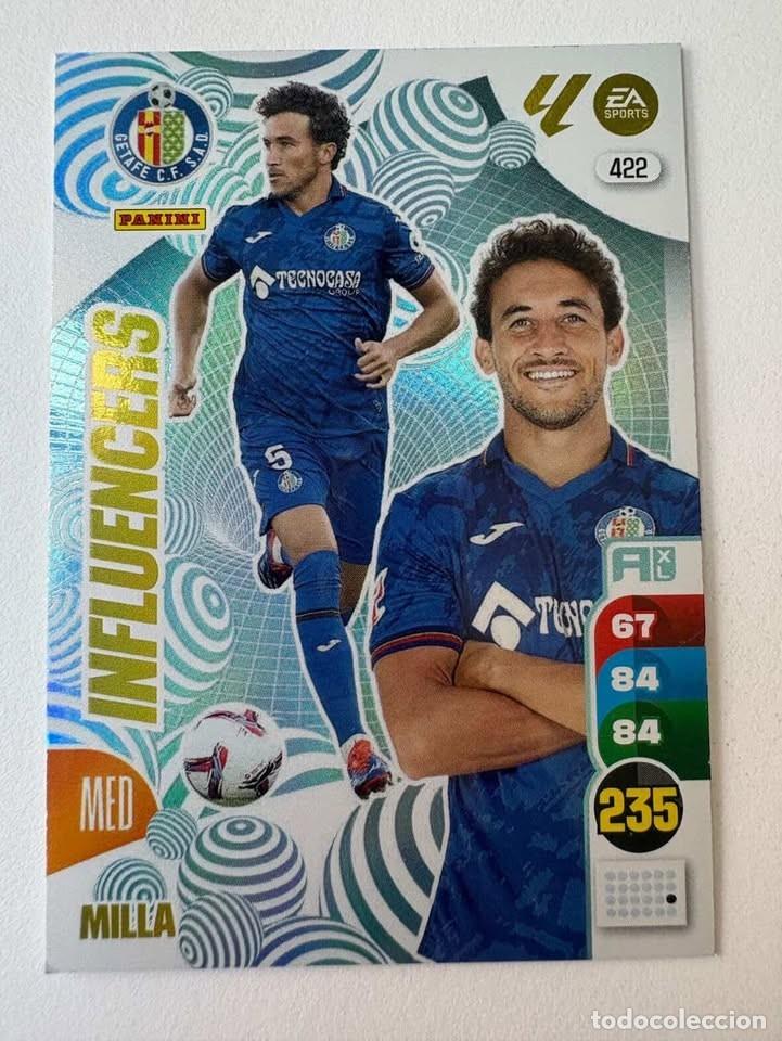 Cromos de f&uacute;tbol: Carta Milla Getafe Influencers 422 Adrenalyn 2024-25