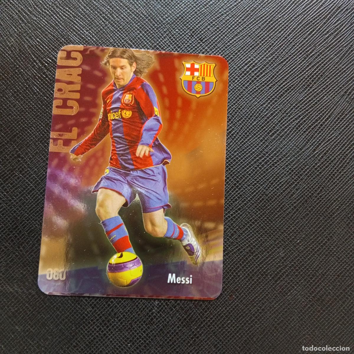 Cromos de f&uacute;tbol: 80 MESSI BARCELONA MUNDICROMO QUIZ GAME 2008 2009 FUTBOL 08 09 - A32 PG50 PUNTAS REDONDAS
