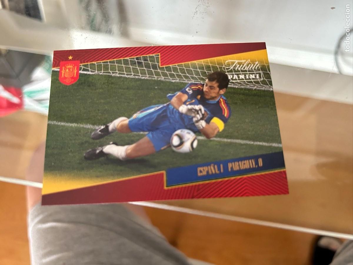 Cromos de f&uacute;tbol: CROMO ESPA&Ntilde;A 1 PORTUGAL 0 TRBUTO NUEVO