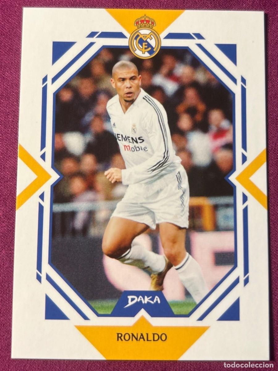 Cromos de f&uacute;tbol: Cromo Ronaldo Nazario Real Madrid C.F. Daka Top Audience 2025-2026