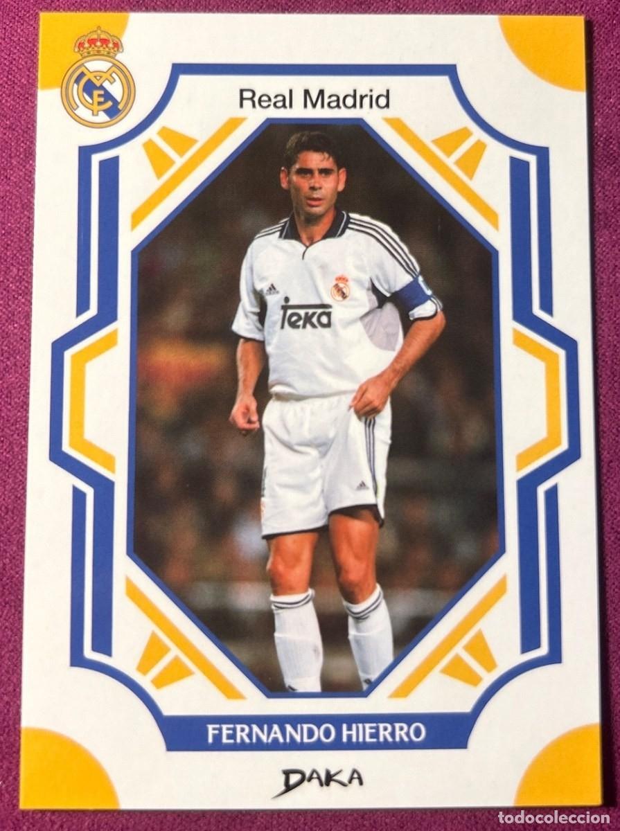 Cromos de f&uacute;tbol: Cromo Fernando Hierro Real Madrid C.F. Daka Top Audience 2025-2026