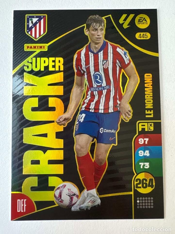 Cromos de f&uacute;tbol: Carta Le Normand Atl&eacute;tico de Madrid Super Crack 445 Adrenalyn 2024-25