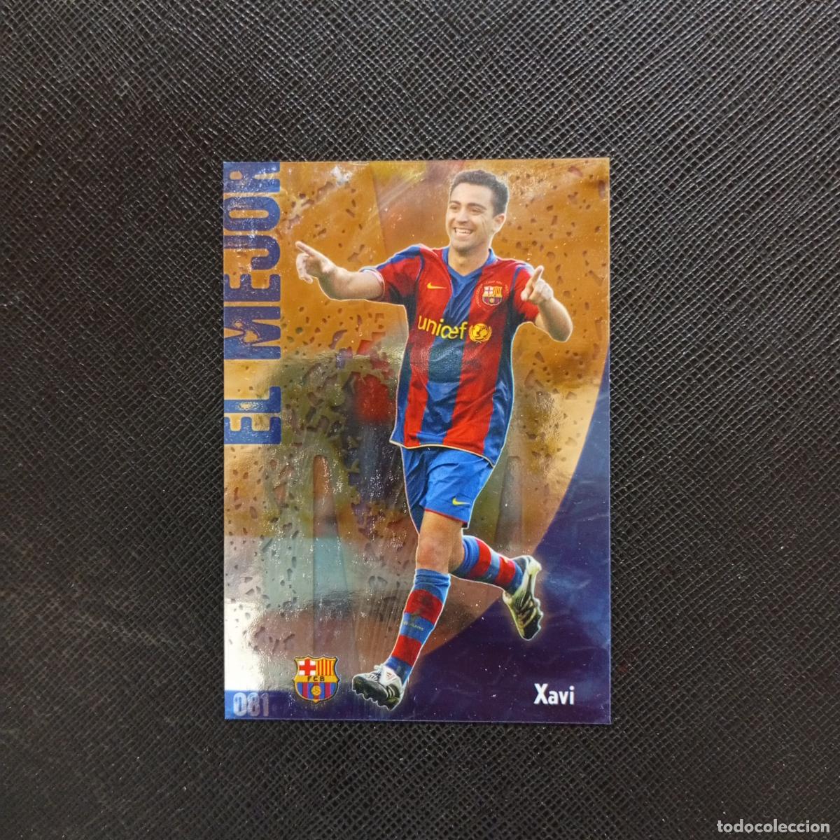 Cromos de f&uacute;tbol: 81 XAVI BARCELONA MUNDICROMO QUIZ GAME 2008 2009 FUTBOL 08 09 - A211 PG10 PUNTAS CUADRADAS