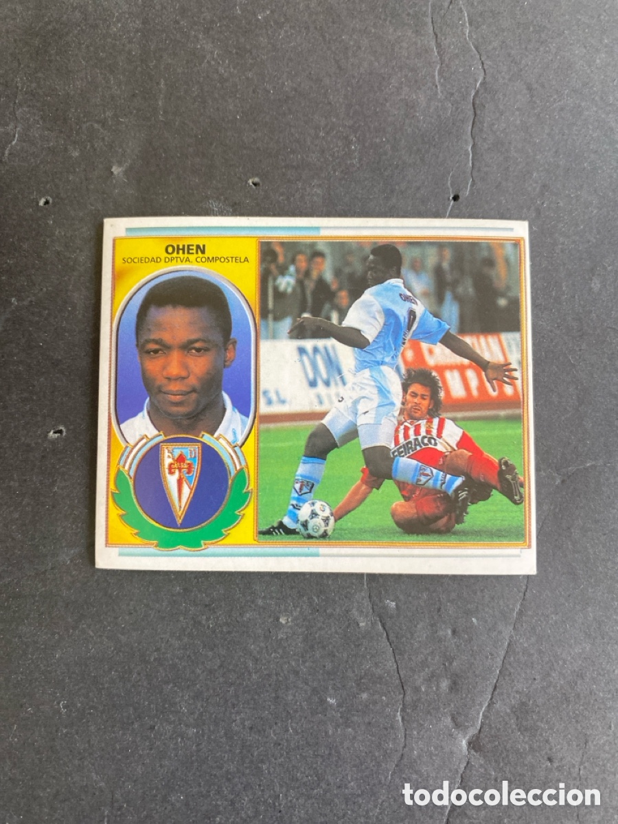 Cromos de f&uacute;tbol: Cromo liga 96/97 SD Compostela nunca pegado