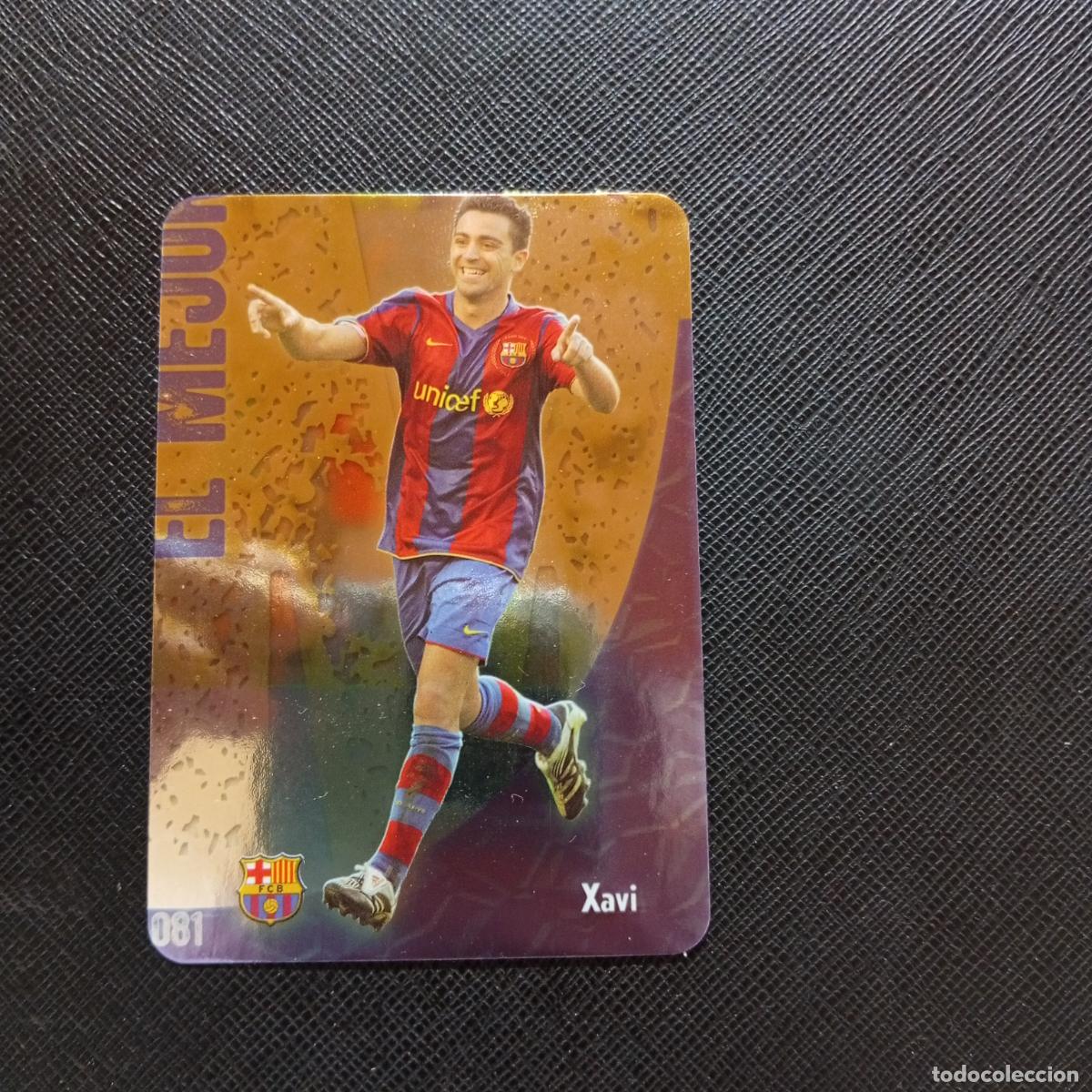 Cromos de f&uacute;tbol: 81 XAVI BARCELONA MUNDICROMO QUIZ GAME 2008 2009 FUTBOL 08 09 - A211 PG43 PUNTAS REDONDAS