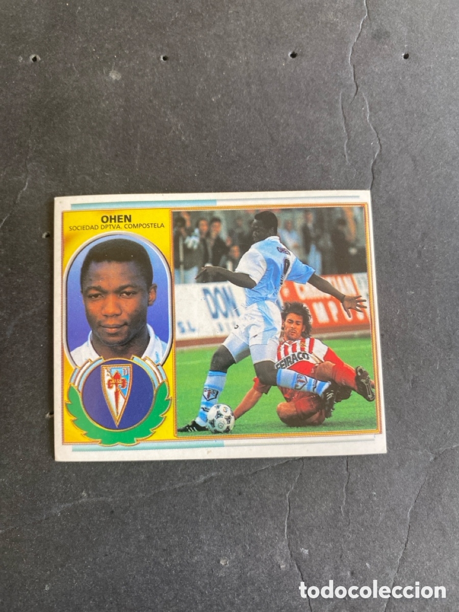Cromos de f&uacute;tbol: Cromo liga 96/97 SD Compostela nunca pegado