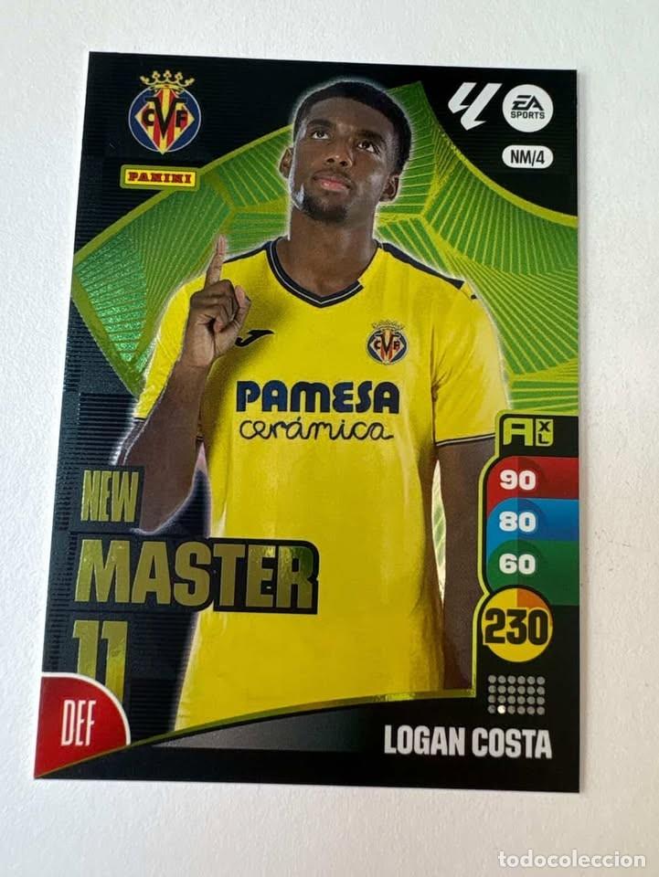 Cromos de f&uacute;tbol: Carta Logan Costa New M&aacute;ster Villareal NM/4 Adrenalyn 2024-25
