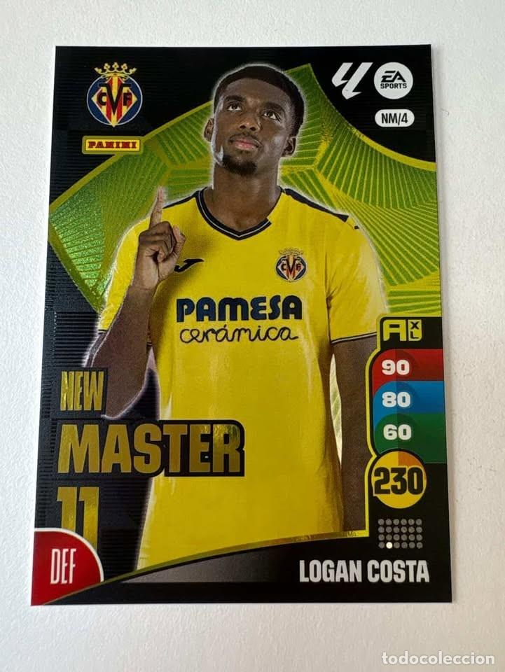 Cromos de f&uacute;tbol: Carta Logan Costa New M&aacute;ster Villareal NM/4 Adrenalyn 2024-25