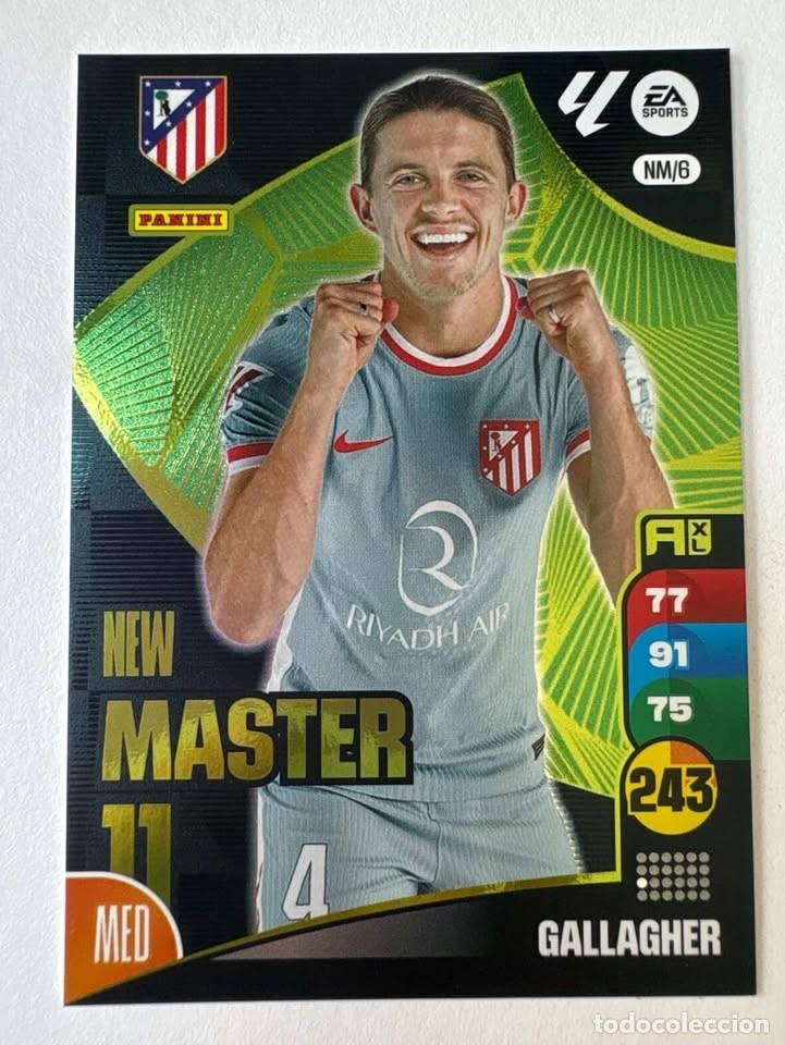 Cromos de f&uacute;tbol: Carta Gallagher New M&aacute;ster Atl&eacute;tico de Madrid NM/6 Adrenalyn 2024-25