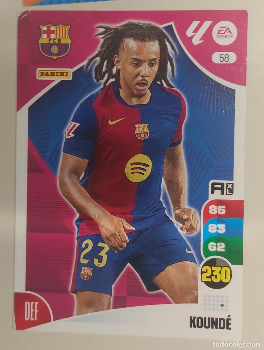 Cromos de f&uacute;tbol: 58 KOUNDE DEL BARCELONA 2024 2025 PANINI 24 25 ADRENALYN XL