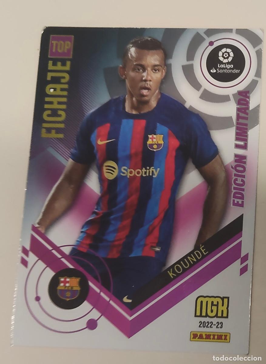 Cromos de f&uacute;tbol: Megacracks 2022/23 - Panini - Kound&eacute; - Barcelona - Edici&oacute;n limitada - Top fichaje