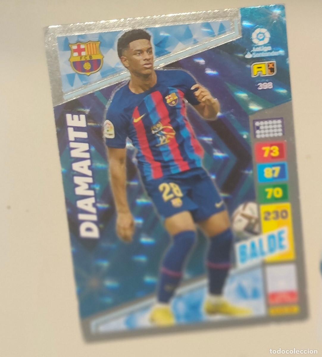 Cartes &agrave; collectionner de Football: Cromo card Adrenalyn 22 23 diamante 398 Balde Barcelona