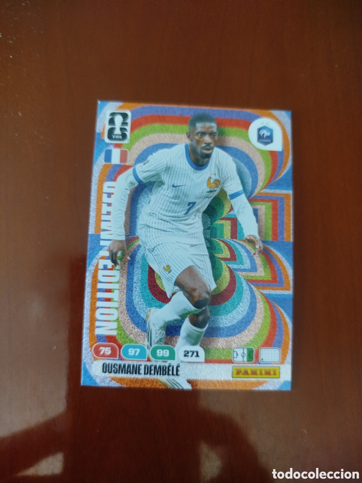 Cartes &agrave; collectionner de Football: FIFA WORLD CUP 2026. OUSMANE DEMBRL&Eacute; (EDICI&Oacute;N LIMITADA).