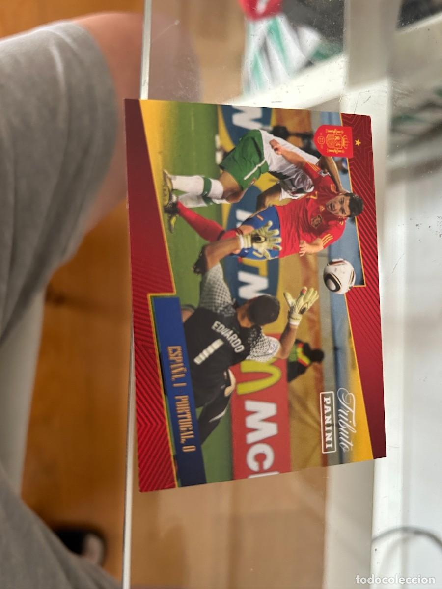 Cromos de f&uacute;tbol: ESPA&Ntilde;A 1 PORTUGAL 0 TRIBUTO A LA SELECCION NUEVO 2019 VILLA MARCA