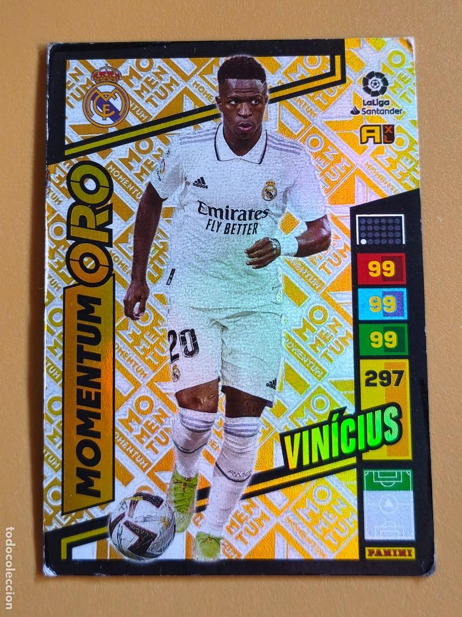 Fu&szlig;ball-Sticker: vinicius, 2022 23 momentum oro