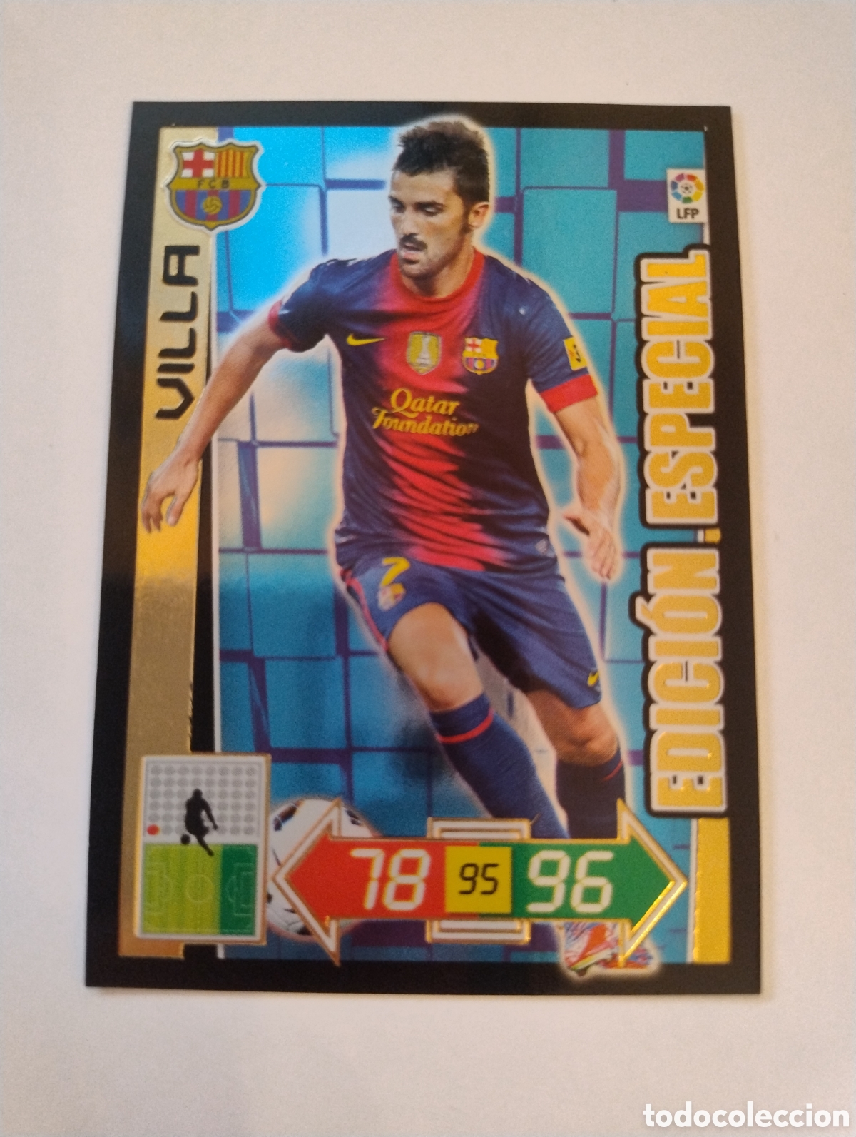Cromos de f&uacute;tbol: Villa - Barcelona - Adrenalyn XL Liga 2012 - 2013 Edici&oacute;n Especial