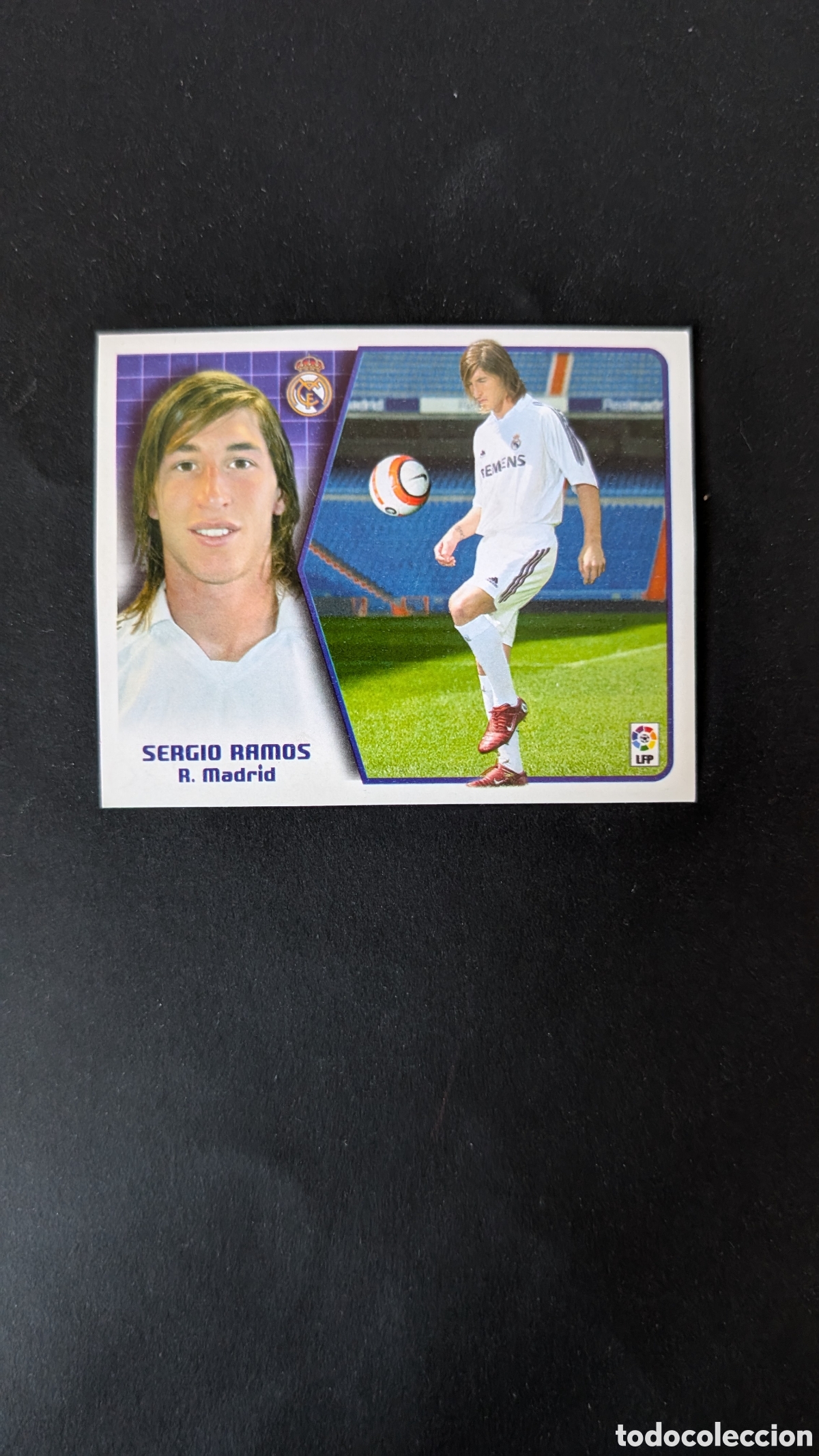 Cromos de f&uacute;tbol: SERGIO RAMOS REAL MADRID FICHAJE 48 LIGA ESTE 2005/06 05 06 NUNCA PEGADO SIN PEGAR