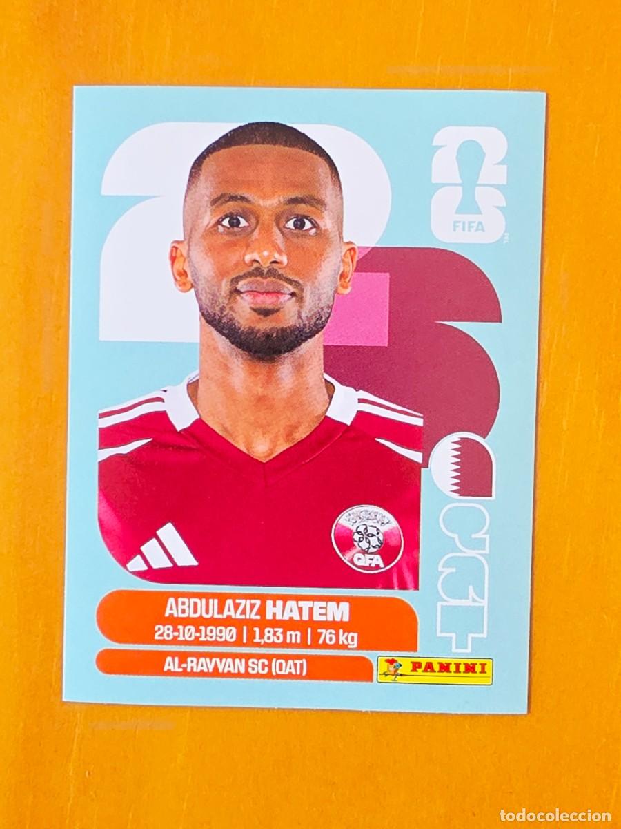 Cromos de f&uacute;tbol: QAT 15 Abdulaziz Hatem, Catar Qatar, Panini FIFA World Cup Mundial 2026 Sticker