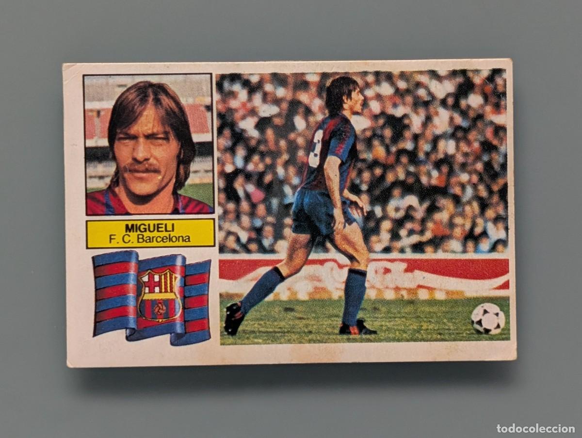 Cromos de f&uacute;tbol: MUY DIFICIL CROMO MIGUELI BAR&Ccedil;A BARCELONA SIN FCB ED ESTE 82 83 1982 1983 DESPEGADO FUTBOL