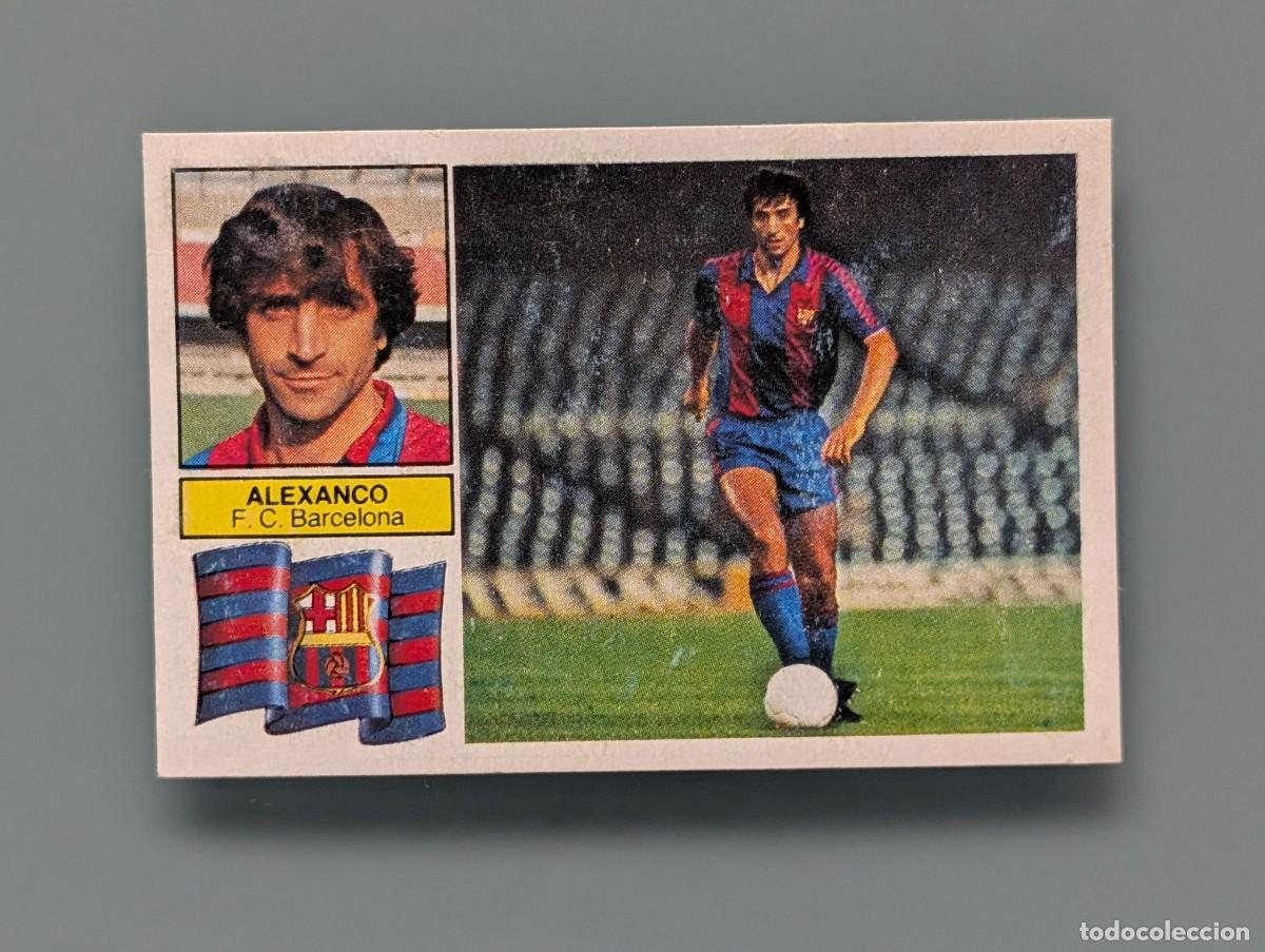 Cromos de f&uacute;tbol: MUY DIFICIL CROMO ALEXANCO BAR&Ccedil;A BARCELONA SIN FCB ED ESTE 82 83 1982 1983 DESPEGADO FUTBOL