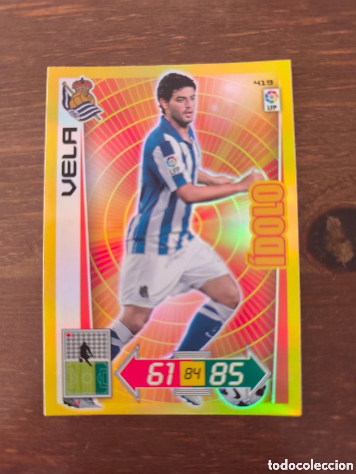 Cromos de f&uacute;tbol: Vela &iacute;dolo adrenalyn 12/13