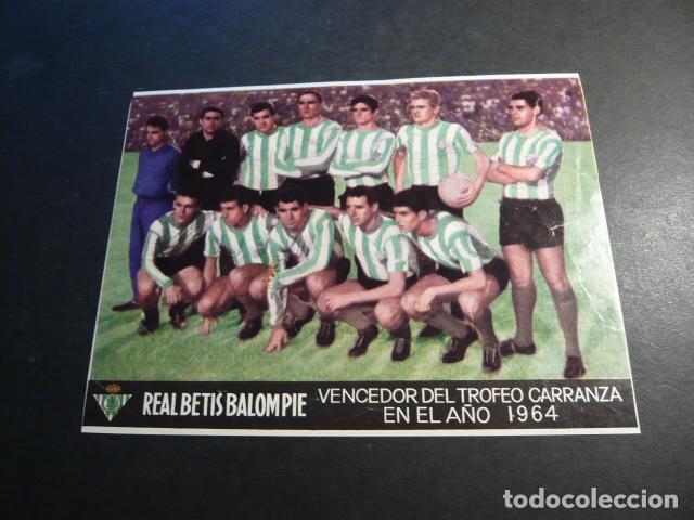 Fu&szlig;ball-Sticker: REAL BETIS BALOMPIE VENCEDOR TROFEO CARRANZA L&Aacute;MINA 13 X 17 CM