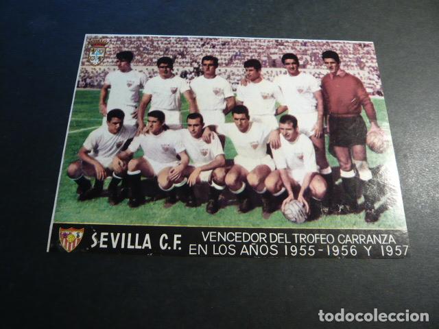Figurine di Calcio: SEVILLA C.F. VENCEDOR TROFEO CARRANZA L&Aacute;MINA 13 X 17 CM