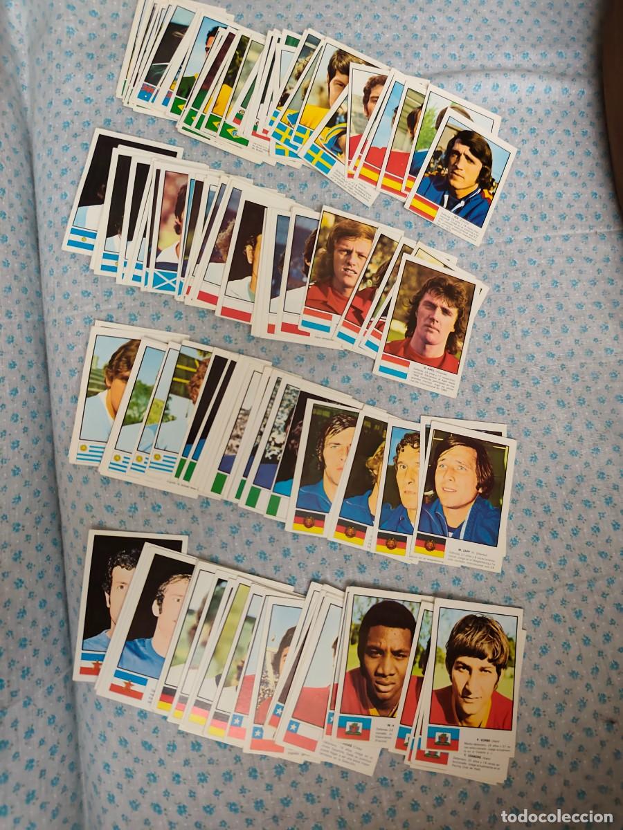 Cromos de f&uacute;tbol: LOTE m&aacute;s de 100 CROMOS DIFERENTES MUNDIAL MUNICH 74 ED.FHER 1974 NUNCA PEGADOS, SIN PEGAR