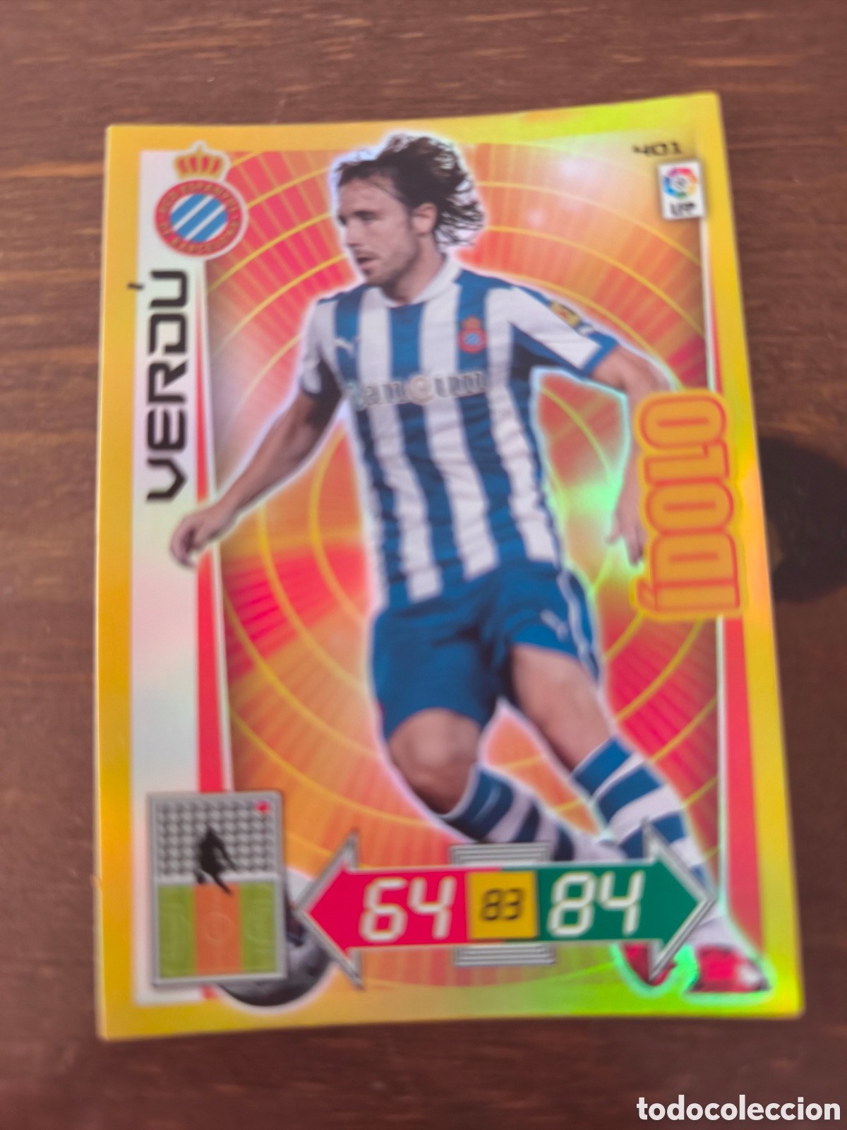 Cromos de f&uacute;tbol: Verd&uacute; &iacute;dolo adrenalyn 12/13
