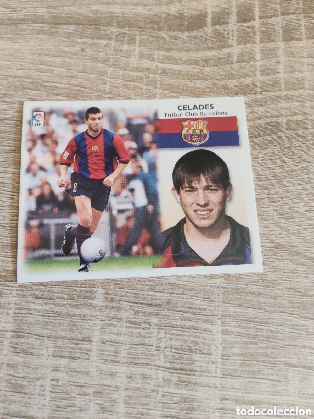Cromos de f&uacute;tbol: Celades baja Barcelona liga 1999 2000 99 00 ediciones este nuevo
